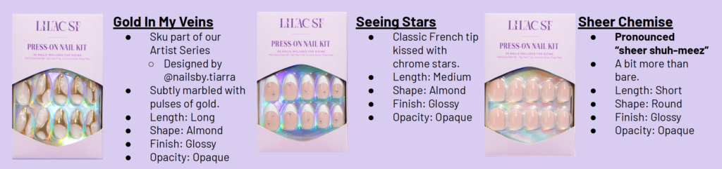 Lilac St. Press-on nail kit